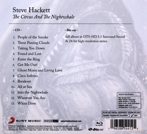 Steve Hackett: The Circus and the Nightwhale [2CD]