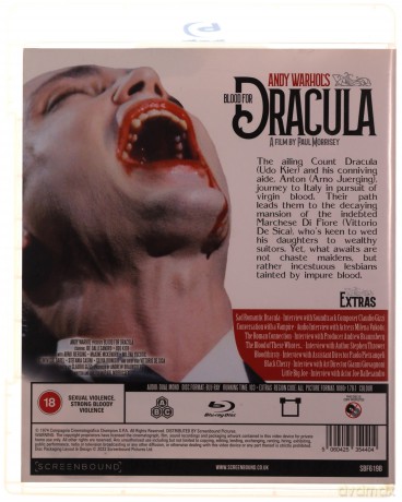 Andy Warhol Presents - Blood For Dracula (Krew dla Draculi) [Blu-Ray]