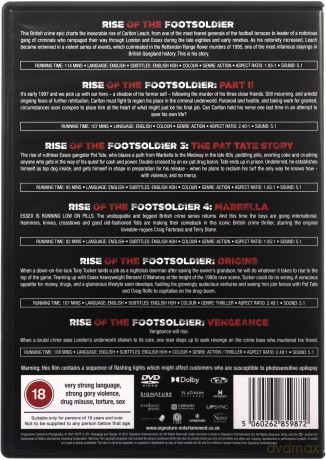 Rise Of The Footsoldier 1-6 Box Set [6DVD]