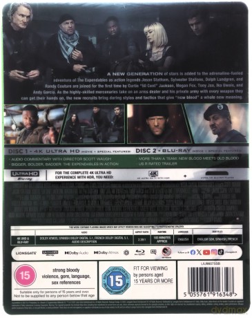 The Expend4Bles (Niezniszczalni 4) (steelbook) [Blu-Ray 4K]+[Blu-Ray]