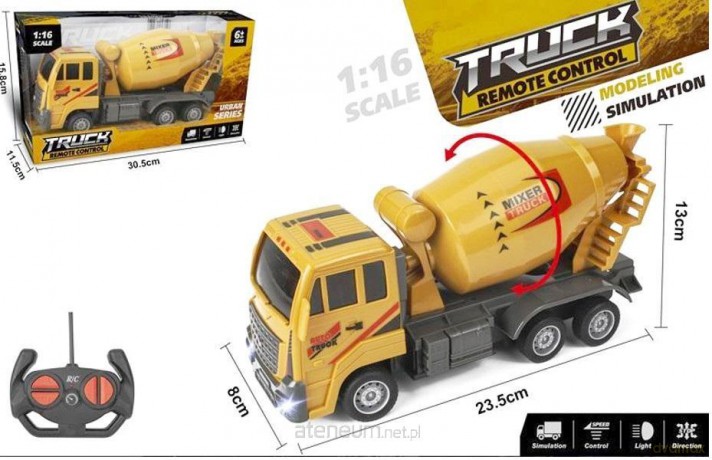 Auto budowlane betoniarka RC