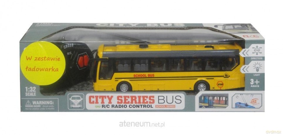 Autobus sterowany pilotem z ładowarką