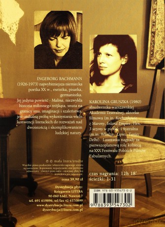 Malina. Książka audio CD MP3 - Ingeborg Bachmann [KSIĄŻKA]