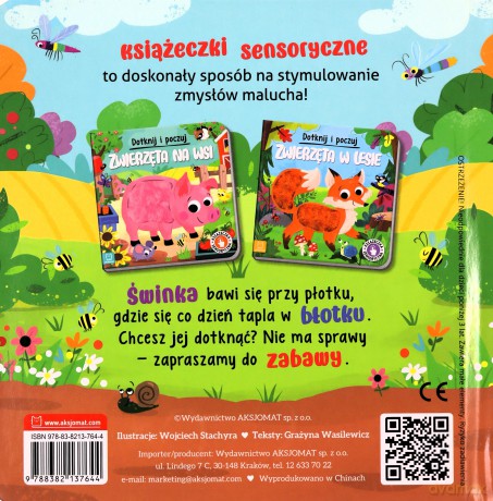 Dotknij i poczuj. Zwierzęta na wsi - Grażyna Wasilewicz [KSIĄŻKA]