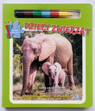 Dzieci zwierząt. Książka z puzzlami i kolorowankami [KSIĄŻKA]