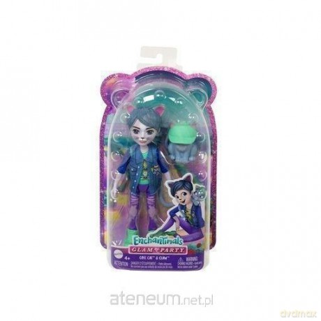 Enchantimals. Lalka kot + figurka HNT59