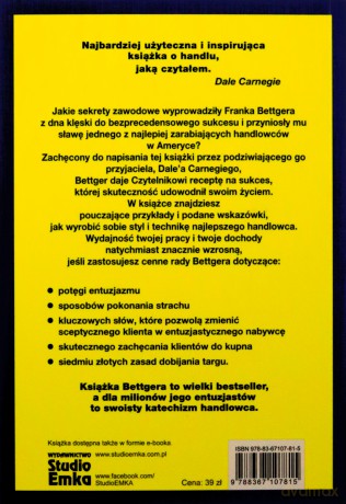 Jak przetrwać i odnieść sukces w biznesie - Frank Bettger [KSIĄŻKA]