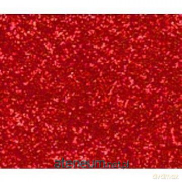 Karton brokatowy czerwony 250g 25x35cm 5 arkuszy