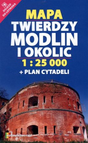 Mapa Twierdzy Modlin i okolic w skali 1:25 000 + plan cytadeli [KSIĄŻKA]