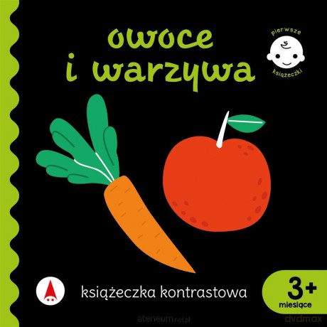 Książeczka kontrastowa. Owoce i warzywa [KSIĄŻKA]