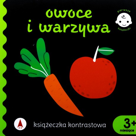 Książeczka kontrastowa. Owoce i warzywa [KSIĄŻKA]