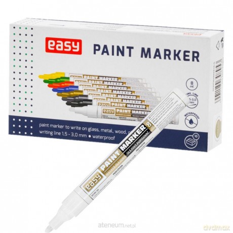 Marker olejowy biały 8,5ml (10szt)