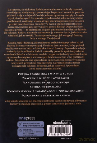 Myśl i bogać się. Jak zrealizować ambicje i osiągnąć sukces - Napoleon Hill [KSIĄŻKA]