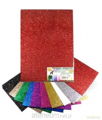 Pianka mikroguma brokat 20x30cm 10 arkuszy