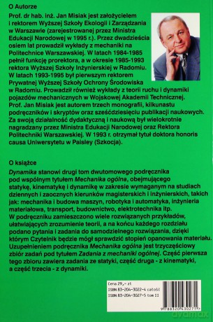 Mechanika ogólna t.2 Dynamika - Jan Misiak [KSIĄŻKA]
