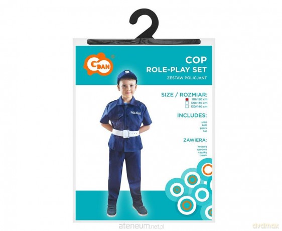 Strój policjanta rozm. 110/120cm