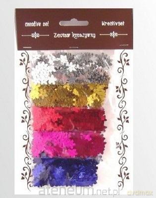 Zestaw cekiny kwiatki 30g