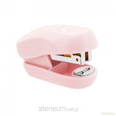 Zszywacz mini pastelowy róż