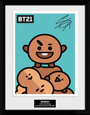 Bt21: Shooky Framed Print 30Cm X 40Cm