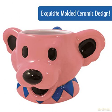 Grateful Dead: Dancing Bear Molded Head Ceramic Kubek 500Ml (Pink)