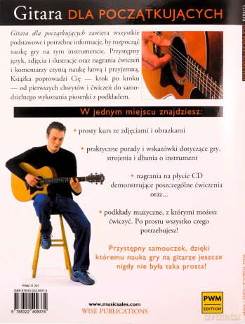 Gitara Dla Początkujących - Samouczek+ CD [KSIĄŻKA]