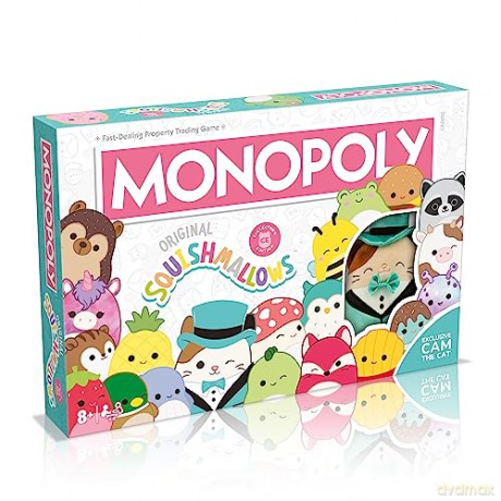 Squishmallows: Monopoly (English Language) [GRA PLANSZOWA]