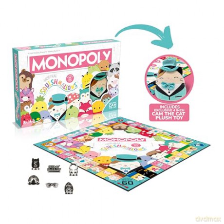 Squishmallows: Monopoly (English Language) [GRA PLANSZOWA]