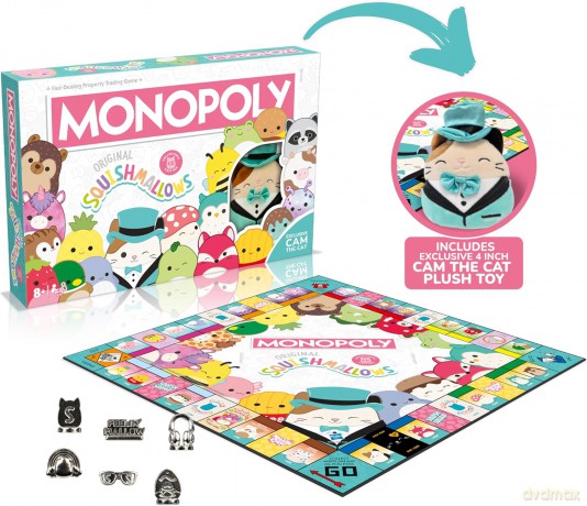 Squishmallows: Monopoly (English Language) [GRA PLANSZOWA]