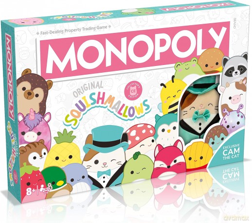 Squishmallows: Monopoly (English Language) [GRA PLANSZOWA]