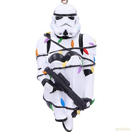 Original Stormtrooper: Stormtrooper In Fairy Lights Hanging Ornament 9cm