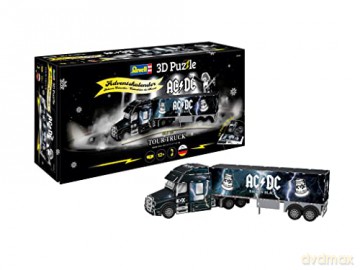 AC/DC: Kalendarz Adwentowy - Tour Truck - 3D Puzzle