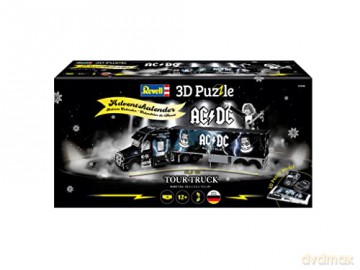 AC/DC: Kalendarz Adwentowy - Tour Truck - 3D Puzzle