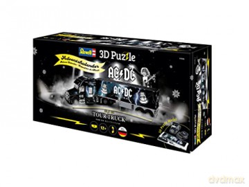 AC/DC: Kalendarz Adwentowy - Tour Truck - 3D Puzzle