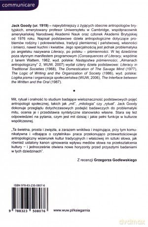 Mit, rytuał i oralność - Jack Goody [KSIĄŻKA]