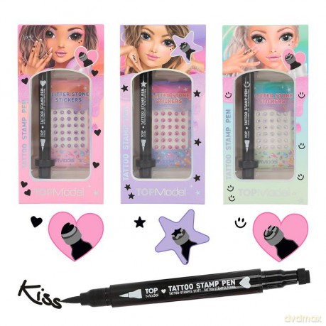 Flamaster do tatuażu Top Model 3 wzory BEAUTY&ME 12745A