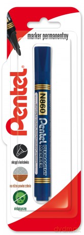 Marker permenentny z ściętą końcówka N860 niebieski 1 szt.
