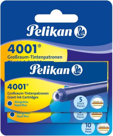 Naboje do piór GTP 5 niebieskie 2 szt. Pelikan