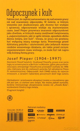 Odpoczynek i kult - Josef Pieper [KSIĄŻKA]
