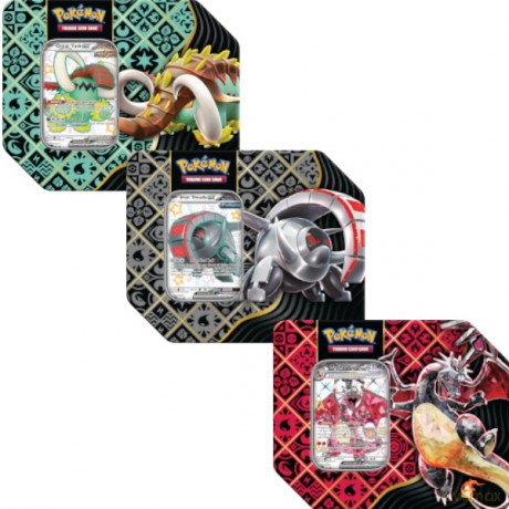 Pokemon TCG: Paldean Fates Tin 5-booster BUNDLE 1 szt. mix [FIGURKA]