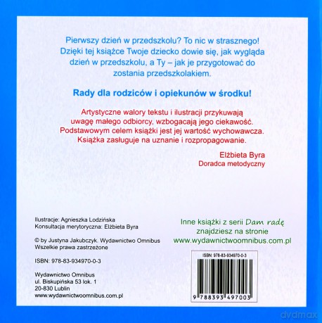 Moje przedszkole - Justyna Kudyba [KSIĄŻKA]