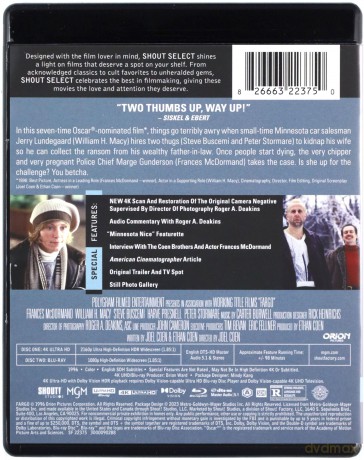 Fargo [Blu-Ray 4K]+[Blu-Ray]
