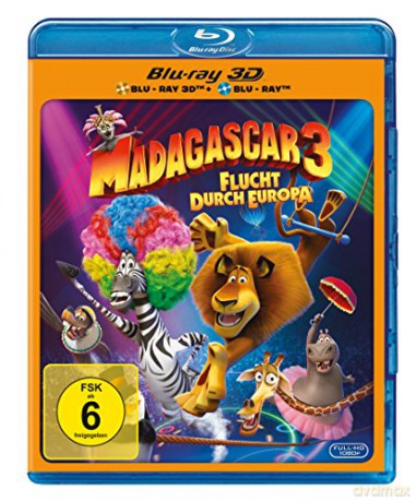Madagascar 3: Europe's Most Wanted (Madagaskar 3) [Blu-Ray 3D]+[Blu-Ray]