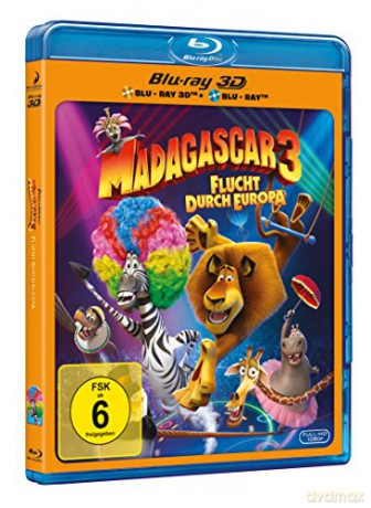 Madagascar 3: Europe's Most Wanted (Madagaskar 3) [Blu-Ray 3D]+[Blu-Ray]