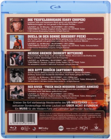 Duel in the Sun / Distant Drums / The Ride Back / Heisse Grenze / Red River [5xBlu-Ray]
