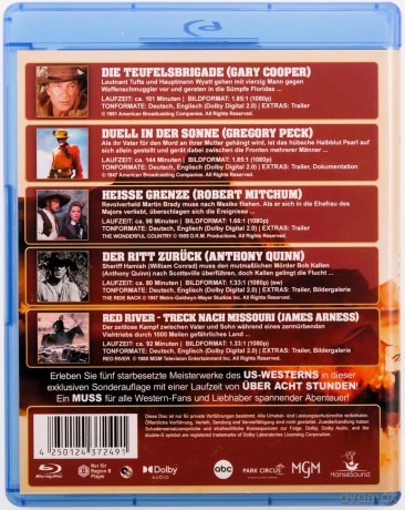 Duel in the Sun / Distant Drums / The Ride Back / Heisse Grenze / Red River [5xBlu-Ray]