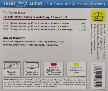 Joseph Haydn (1732-1809): Streichquartette Nr.60-62 [Blu-Ray]