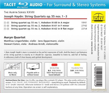 Joseph Haydn (1732-1809): Streichquartette Nr.60-62 [Blu-Ray]