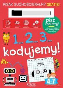 1...2...3... kodujemy! Książka z pisakiem suchościeralnym - Milena Machocka, Milena Machocka [KSIĄŻKA]