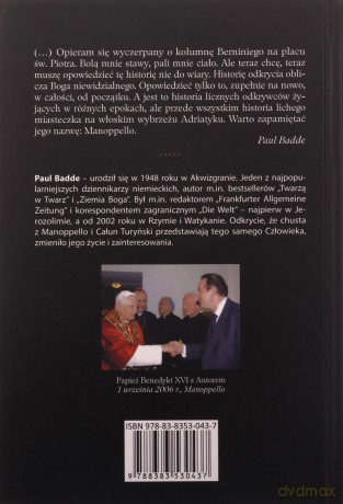 Boskie Oblicze na chuście z Manoppello - Paul Badde [KSIĄŻKA]