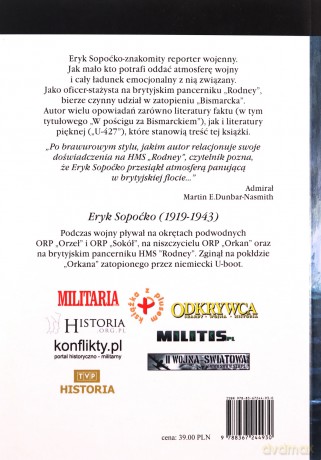 W pościgu za "Bismarckiem" - Eryk Sopoćko [KSIĄŻKA]